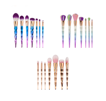 7 makeup brushes, makeup tools, diamond makeup brush foundation brush 7 makeup brushes, makeup tools, diamond makeup brush foundation brush